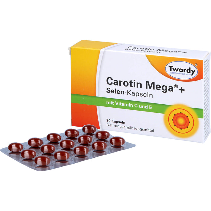 Twardy Carotin Mega + Selen-Kapseln, 30 St. Kapseln