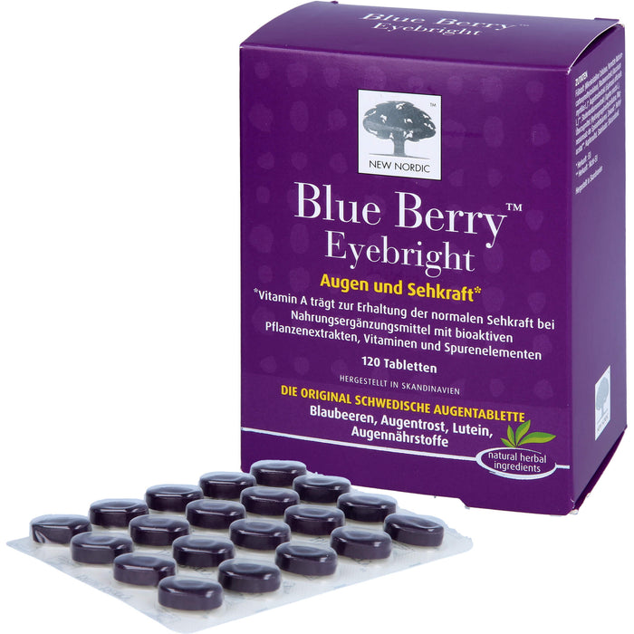 Blue Berry Eyebright Augen und Sehkraft Tabletten, 120 St. Tabletten