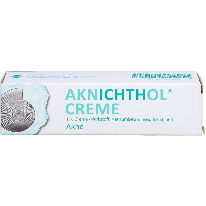 Aknichthol Creme 1% bei Akne, hautgetönt, 25 g Creme