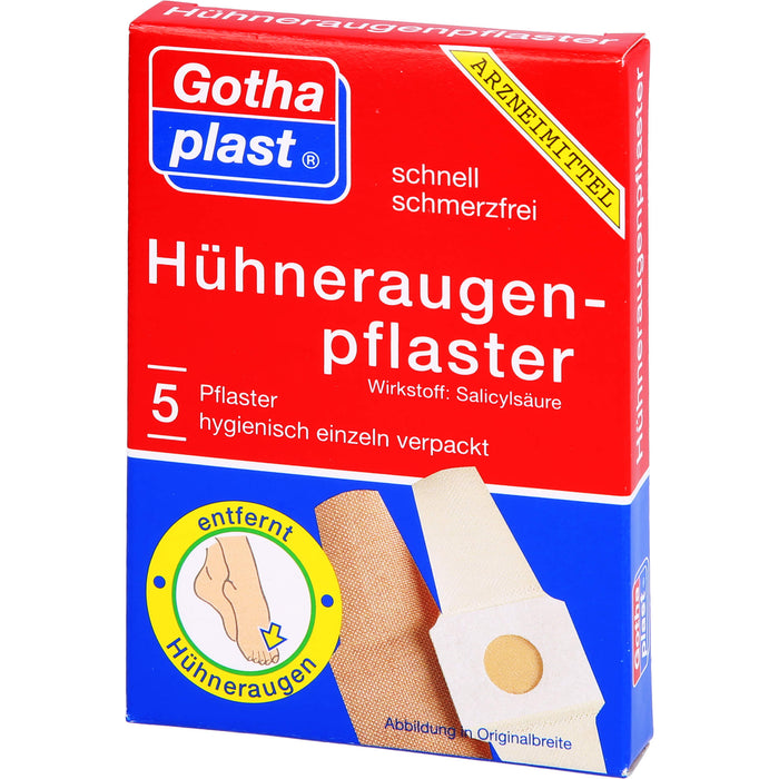 GothaPlast Hühneraugenpflaster 2 cm x 6 cm, 5 pc Pansement