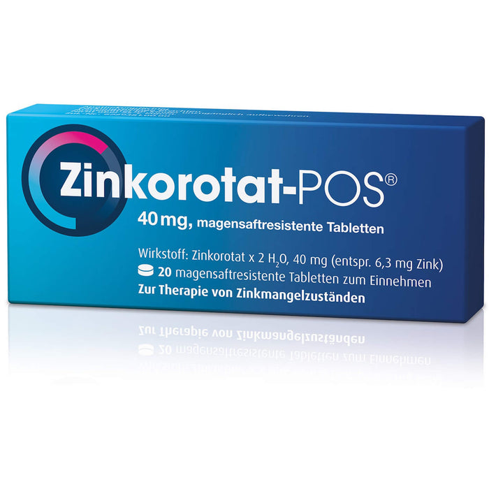 Zinkorotat - POS 40 mg Tabletten, 20 pc Tablettes