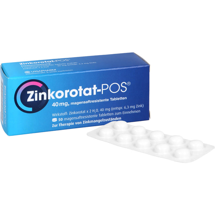 Zinkorotat - POS 40 mg Tabletten, 50 pc Tablettes