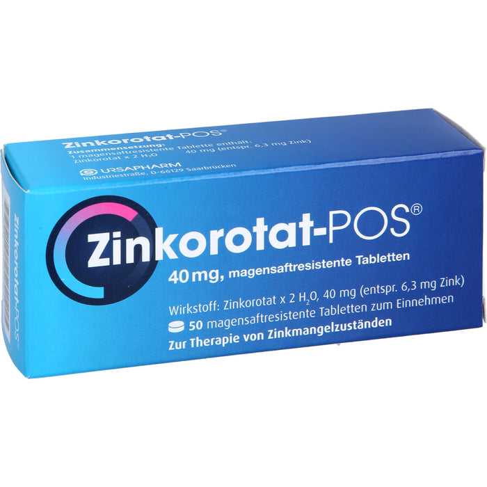 Zinkorotat - POS 40 mg Tabletten, 50 St. Tabletten