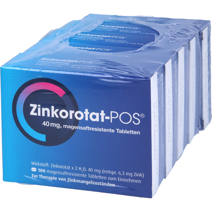 Zinkorotat - POS 40 mg Tabletten, 500 pcs. Tablets