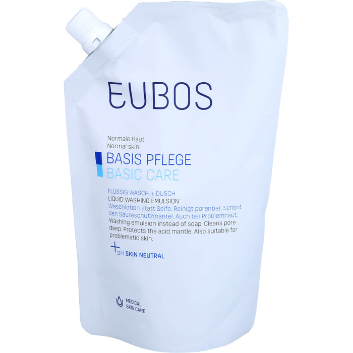 Eubos fluessig Blau Nachfuell Beutel, 400 ml Lösung