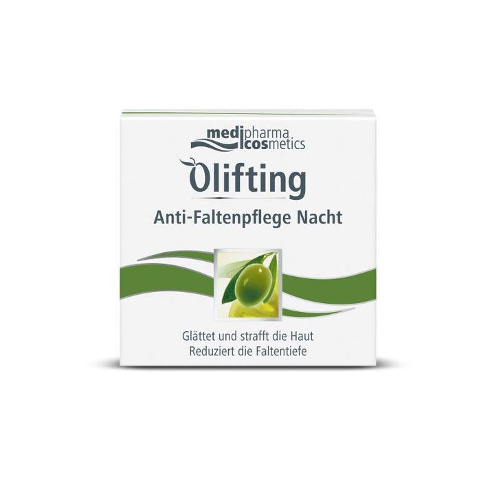 medipharma cosmetics Olivenöl Olifting Anti Faltenpflege Nacht, 50 ml Creme