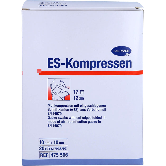 ES-Kompressen steril 10x10cm Großpackung 12fach, 20X5 St KOM