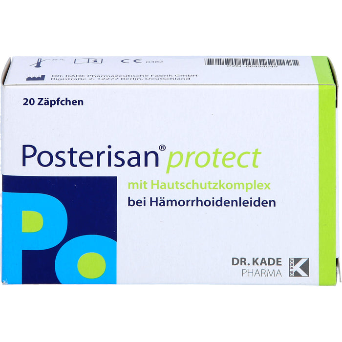 Posterisan protect bei Hämorrhoidenleiden Zäpfchen, 20 pcs. Suppositories