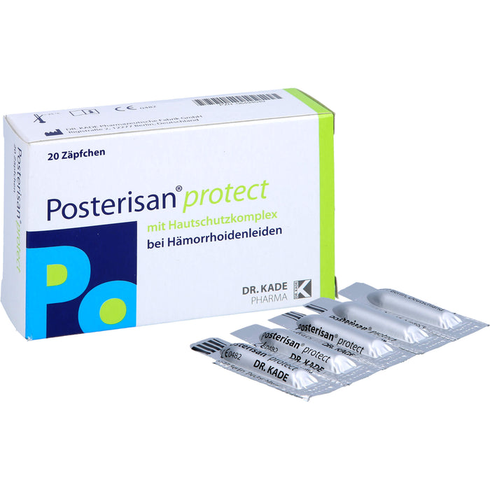 Posterisan protect bei Hämorrhoidenleiden Zäpfchen, 20 pcs. Suppositories