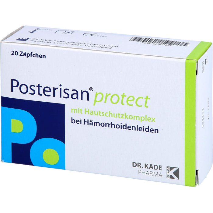 Posterisan protect bei Hämorrhoidenleiden Zäpfchen, 20 pcs. Suppositories