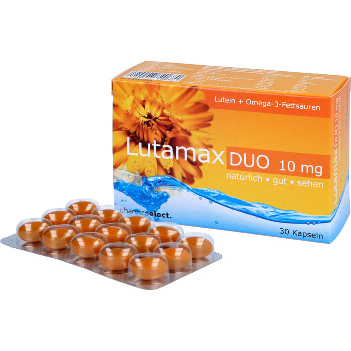 Lutamax Duo 10 mg Kapseln Lutein + Omega-3-Fettsäuren, 30 St. Kapseln