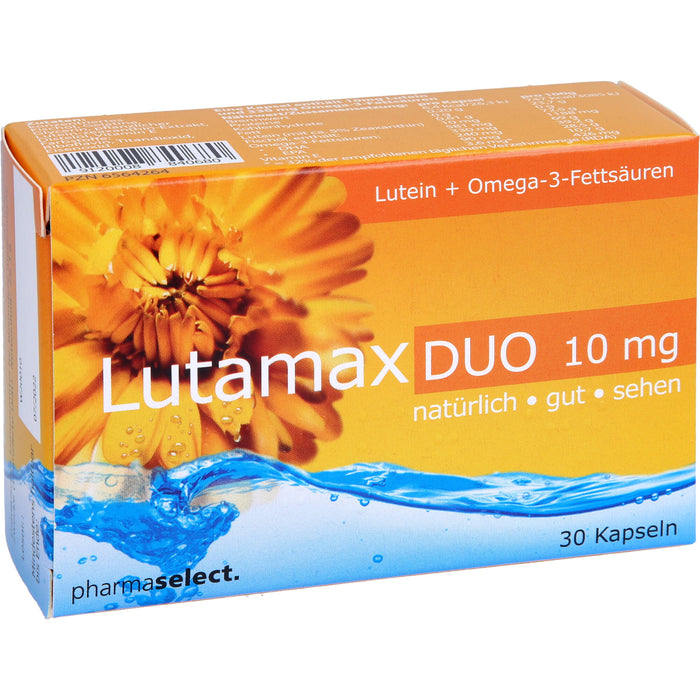 Lutamax Duo 10 mg Kapseln Lutein + Omega-3-Fettsäuren, 30 pc Capsules