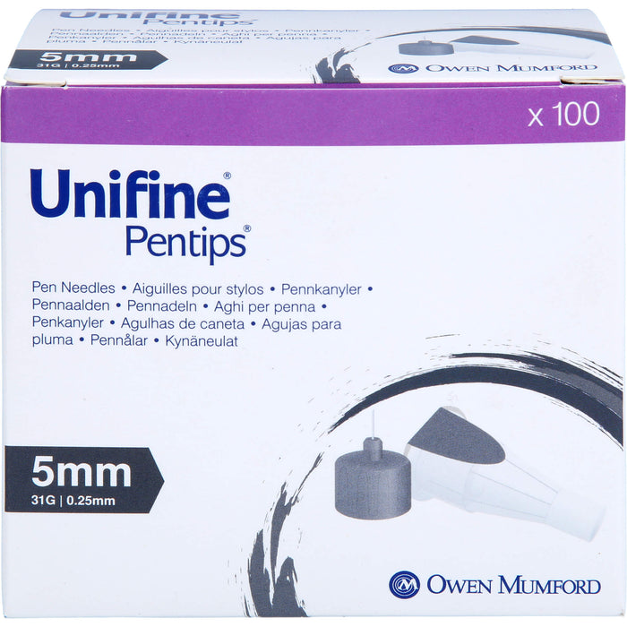 Unifine Pentips 5mm 31G, 100 St KAN