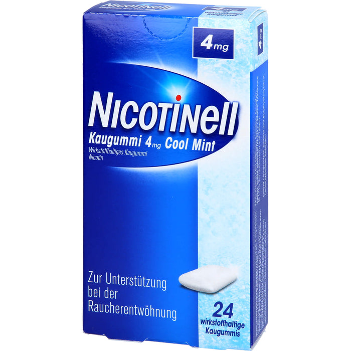 NICOTINell Kaugummi 4 mg Cool Mint, 24 pcs. Chewing gum