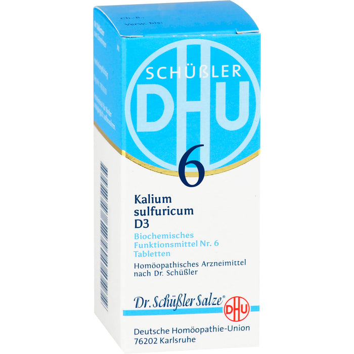 DHU Schüßler-Salz Nr. 6 Kalium sulfuricum D 3 Tabletten, 420 pc Tablettes