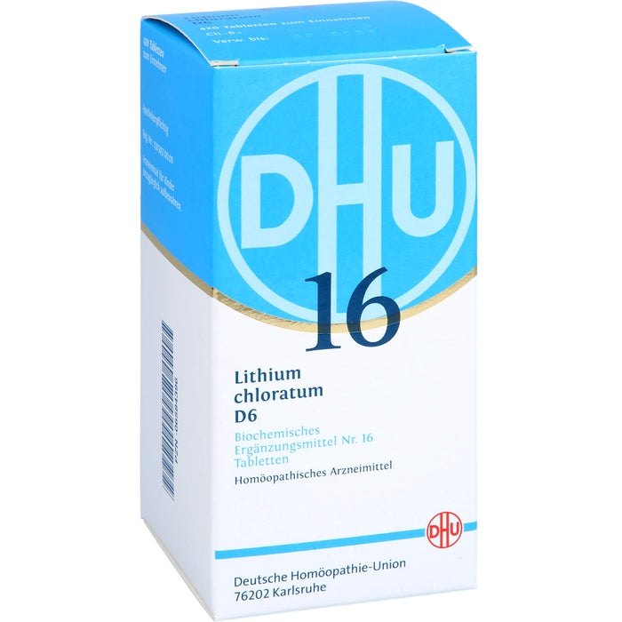 DHU Schüßler-Salz Nr. 16 Lithium chloratum D6 Tabletten, 420 pc Tablettes