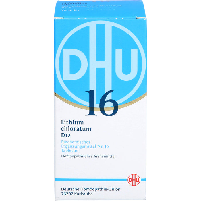 DHU Schüßler-Salz Nr. 16 Lithium chloratum D12 Tabletten, 420 pcs. Tablets