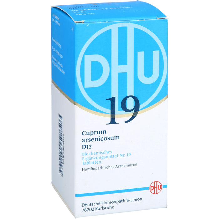 DHU Schüßler-Salz Nr. 19 Cuprum arsenicosum D12 Tabletten, 420 pc Tablettes