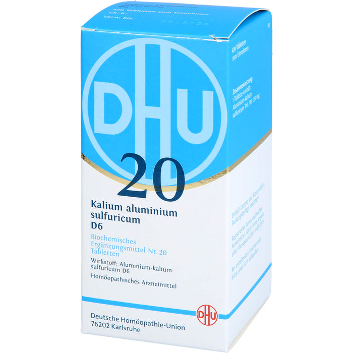 DHU Schüßler-Salz Nr. 20 Kalium aluminium sulfuricum D6 Tabletten, 420 pcs. Tablets