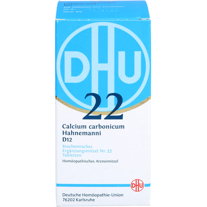 DHU Biochemie 22 Calcium carbonicum D12 Tabletten, 420 pc Tablettes