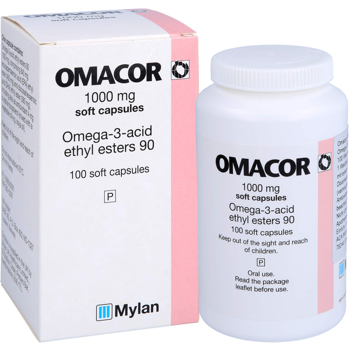 Omacor 1000 mg ACA Weichkapseln, 100 St WKA