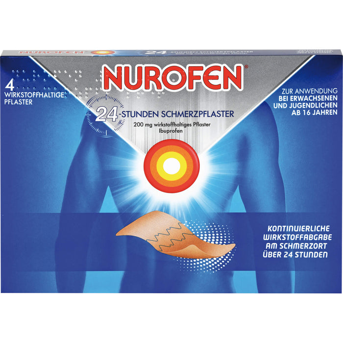 Nurofen Gelenk- und Muskelschmerzlinderung Ibuprofen 200 mg medizinisches Pflaster, 4 pcs. Patch