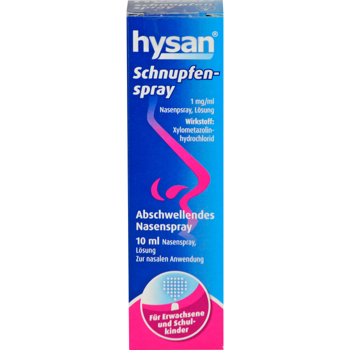 hysan Schnupfenspray abschwellendes Nasenspray, 10 ml Lösung