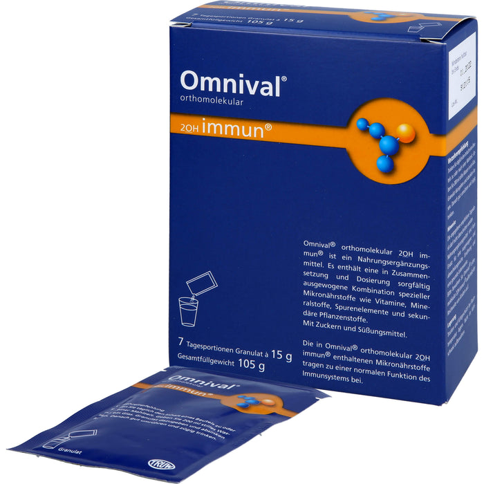 OMNIVAL orthomolekular 2OH immun 7 TP Granulat, 7 St. Beutel