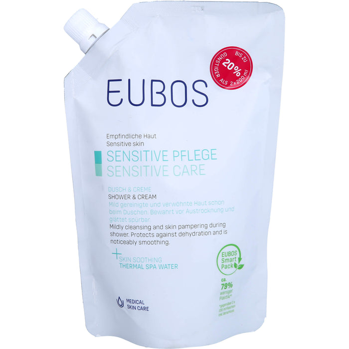 EUBOS SENSITIVE DUSCH & CREME Nachfüllbeutel, 400 ml Solution