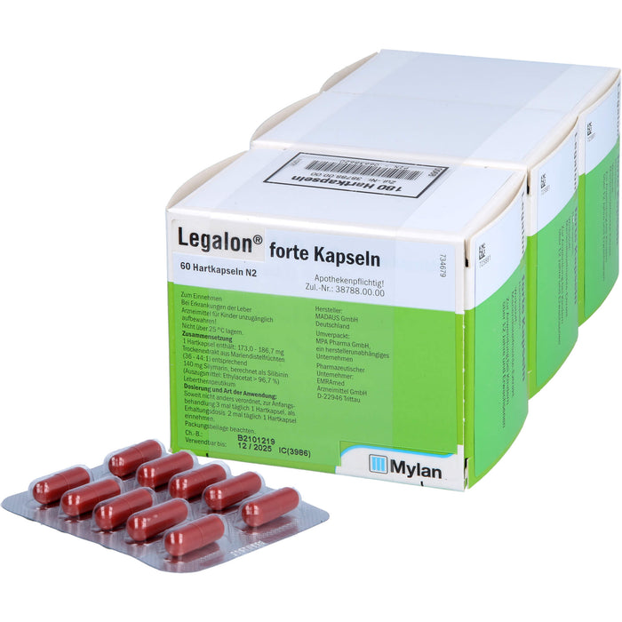 Legalon forte Emra Hartkapseln, 180 pc Capsules