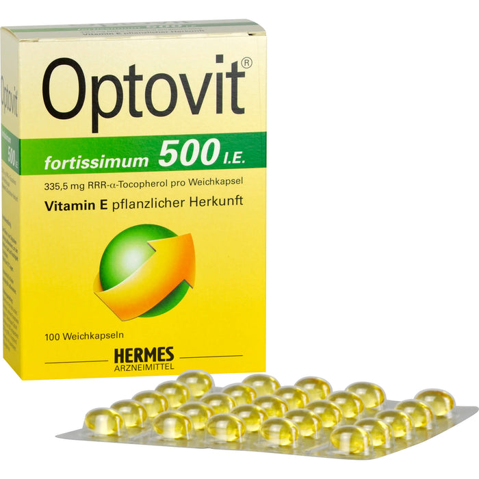 HERMES Optovit fortissimum 500 I.E. Weichkapseln, 100 pcs. Capsules