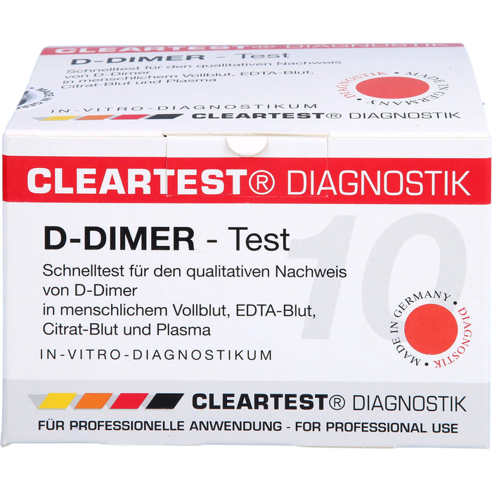 D Dimer Cleartest Vollblut TVT LE DIC, 10 St TES