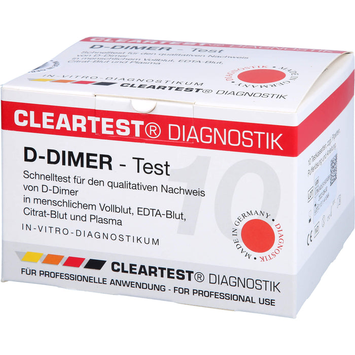 D Dimer Cleartest Vollblut TVT LE DIC, 10 St TES