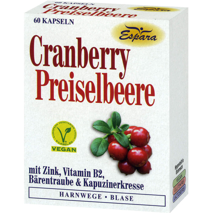 Espara Cranberry-Preiselbeere Kapseln, 60 pcs. Capsules