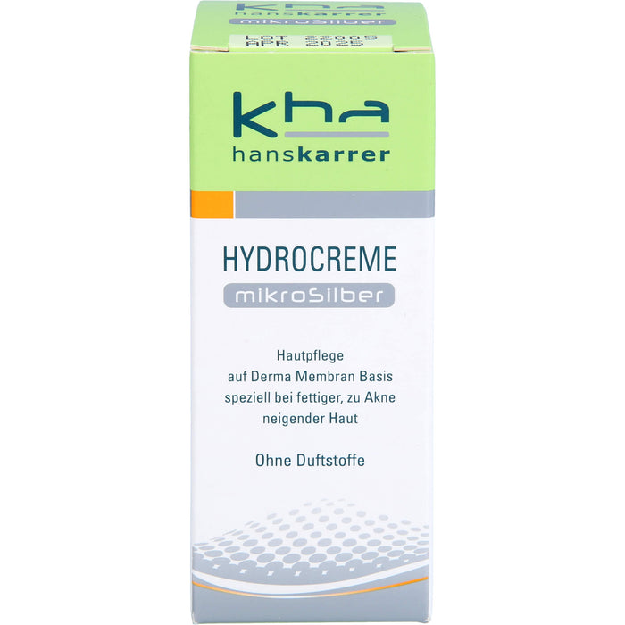 Hans Karrer Hydrocreme Mikrosilber bei normaler bis fettiger Haut, 30 ml Cream