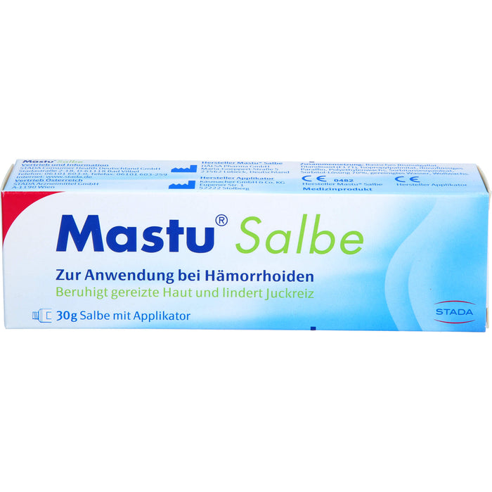 Mastu Salbe beruhigt gereizte Haut und mildert Juckreiz, 30 g Ointment