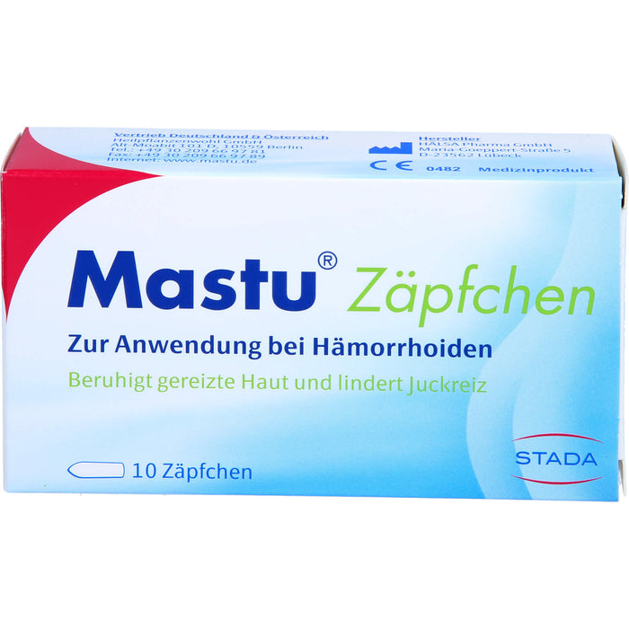 Mastu Zäpfchen, 10 pcs. Suppositories