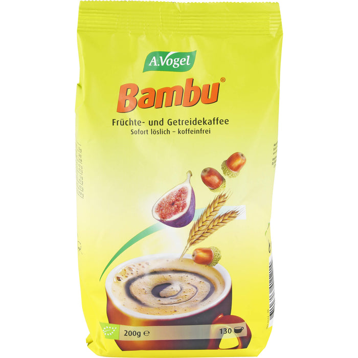 A. Vogel Bambu Instant Früchte- und Getreidekaffee Nachfüllbeutel, 200 g Sachets