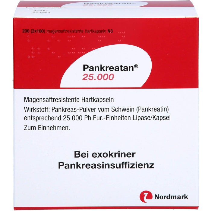 Pankreatan 25.000 Verdauungsenzyme Hartkapseln, 200 pc Capsules