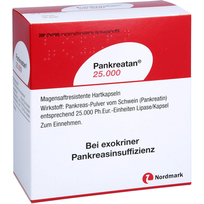 Pankreatan 25.000 Verdauungsenzyme Hartkapseln, 200 pc Capsules