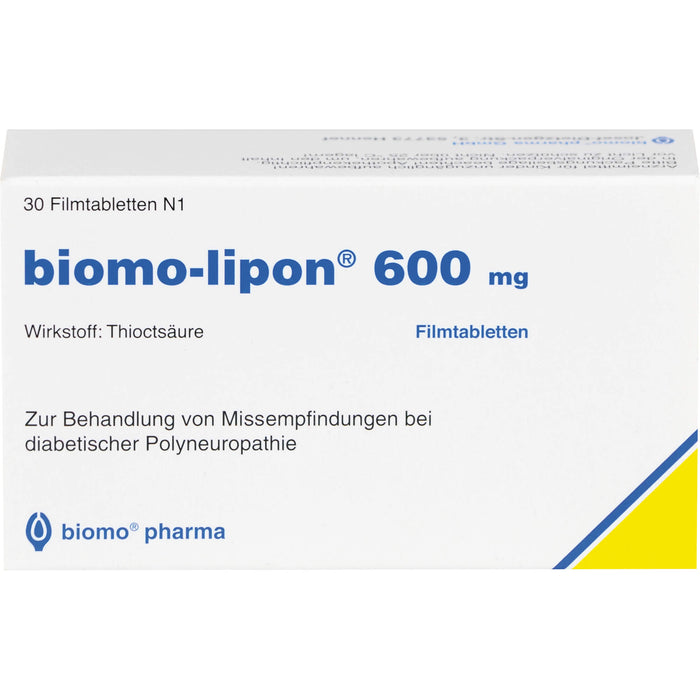 biomo-lipon 600 mg Filmtabletten, 30 pcs. Tablets