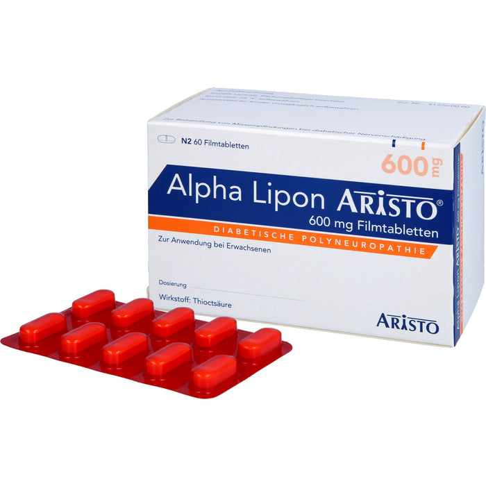 Alpha Lipon Aristo 600 mg Filmtabletten, 60 pcs. Tablets