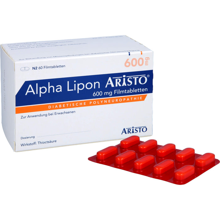 Alpha Lipon Aristo 600 mg Filmtabletten, 60 pcs. Tablets