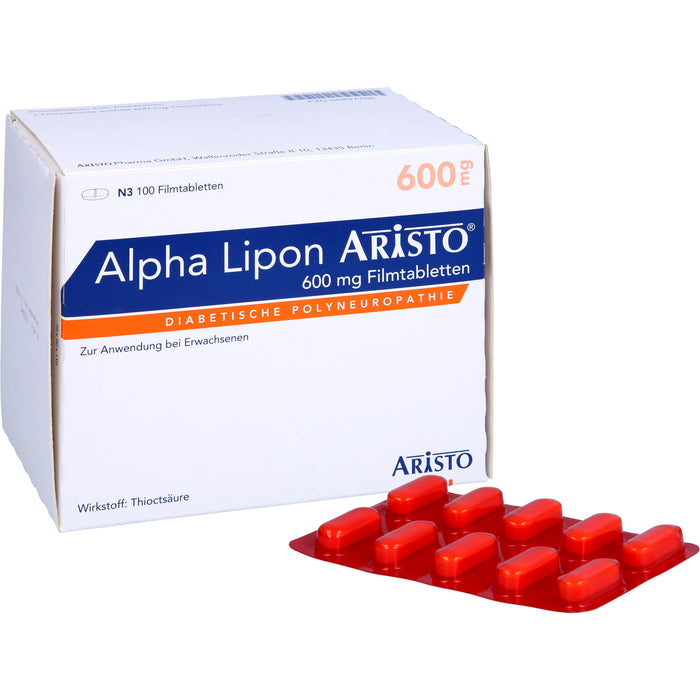 Alpha Lipon Aristo 600 mg Filmtabletten, 100 St. Tabletten