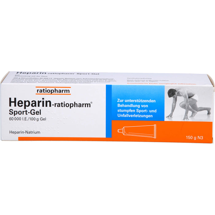 Heparin-ratiopharm Sport-Gel, 60000 I.E./100 g Gel, 150 g Gel