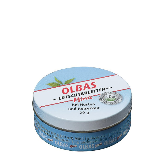 OLBAS Minis Lutschtabletten zuckerfrei bei Husten und Heiserkeit, 20 g Tablettes