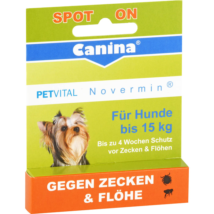 PETVITAL Novermin für Hunde bis 15kg vet., 2 ml FLU