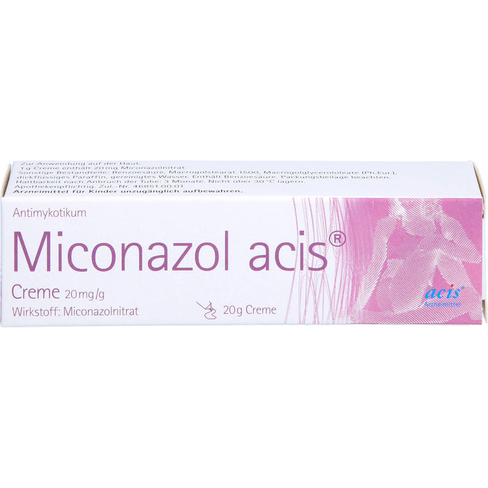 Miconazol acis Creme Antimykotikum, 20 g Cream