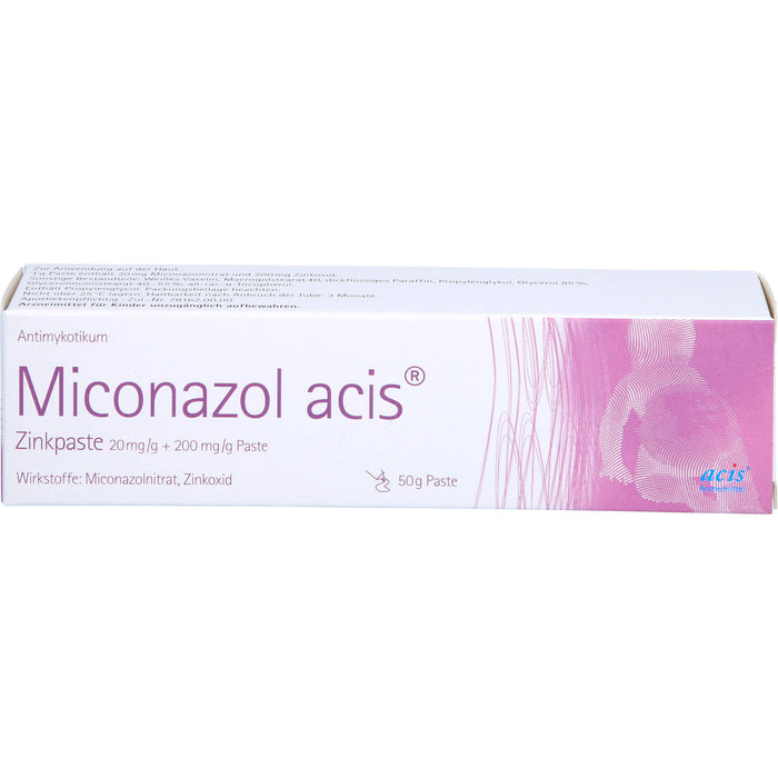 Miconazol acis Zinkpaste Antimykotikum, 50 g Crème