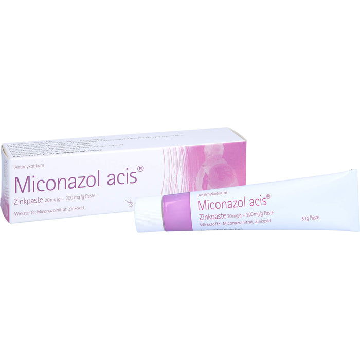 Miconazol acis Zinkpaste Antimykotikum, 50 g Cream